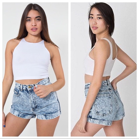 american apparel acid wash shorts